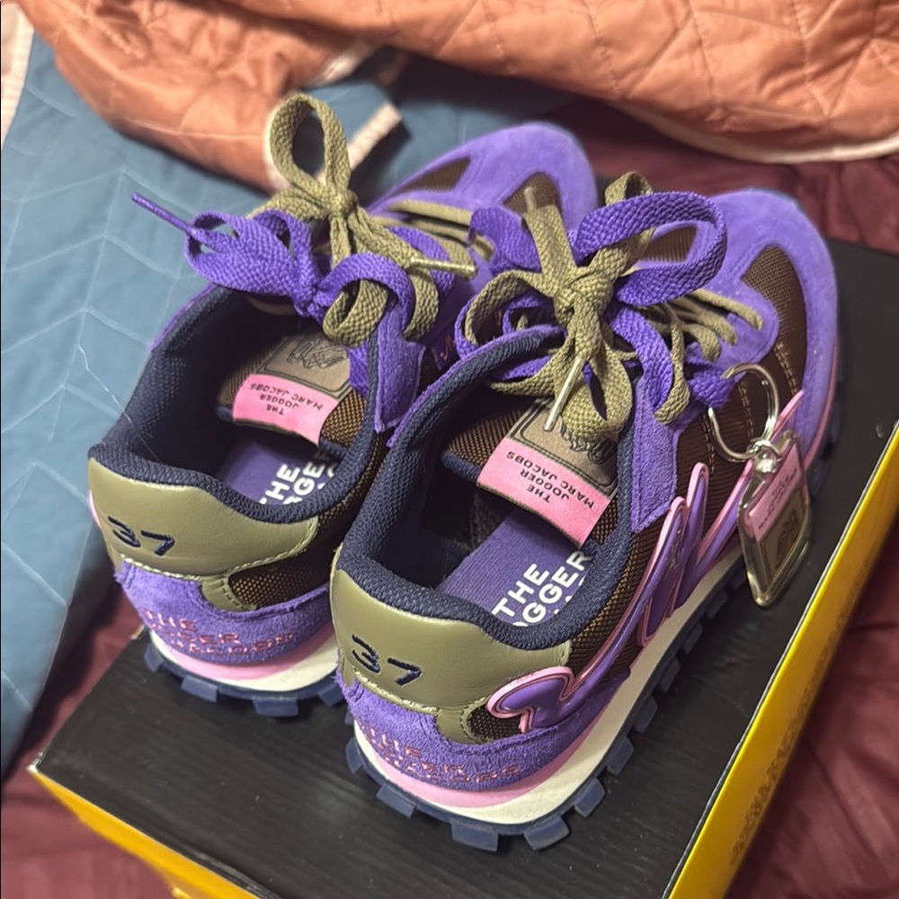 Marc Jacobs Purple and Pink woman sneakers